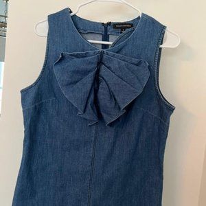 Banana Republic Denim Sleevless Shirt with zip up back